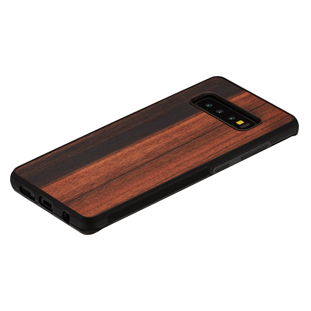 Man&Wood Nugarėlė skirta Samsung Galaxy S10 Plus, Ebony, ruda kaina ir informacija | Telefono dėklai | pigu.lt