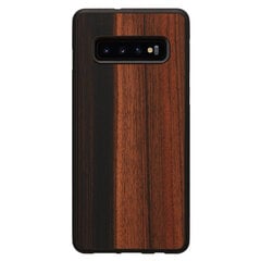 Man&Wood Nugarėlė skirta Samsung Galaxy S10 Plus, Ebony, ruda kaina ir informacija | Telefono dėklai | pigu.lt