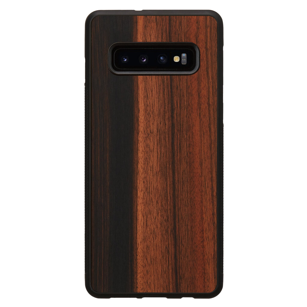 Man&Wood Nugarėlė skirta Samsung Galaxy S10 Plus, Ebony, ruda цена и информация | Telefono dėklai | pigu.lt