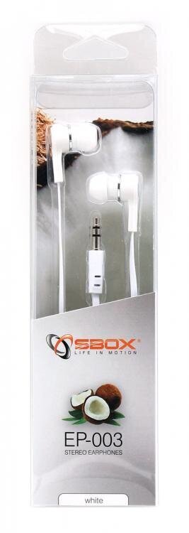 Sbox EP-003W цена и информация | Ausinės | pigu.lt