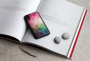 iKins SmartPhone case iPhone XS/S water flower black цена и информация | Чехлы для телефонов | pigu.lt