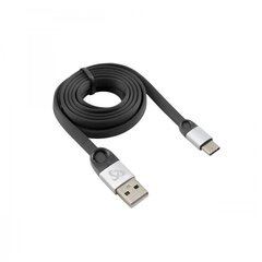 Sbox USB 2.0-Type-C|2.4A black|silver 1.5M 0616320539078 цена и информация | Кабели для телефонов | pigu.lt