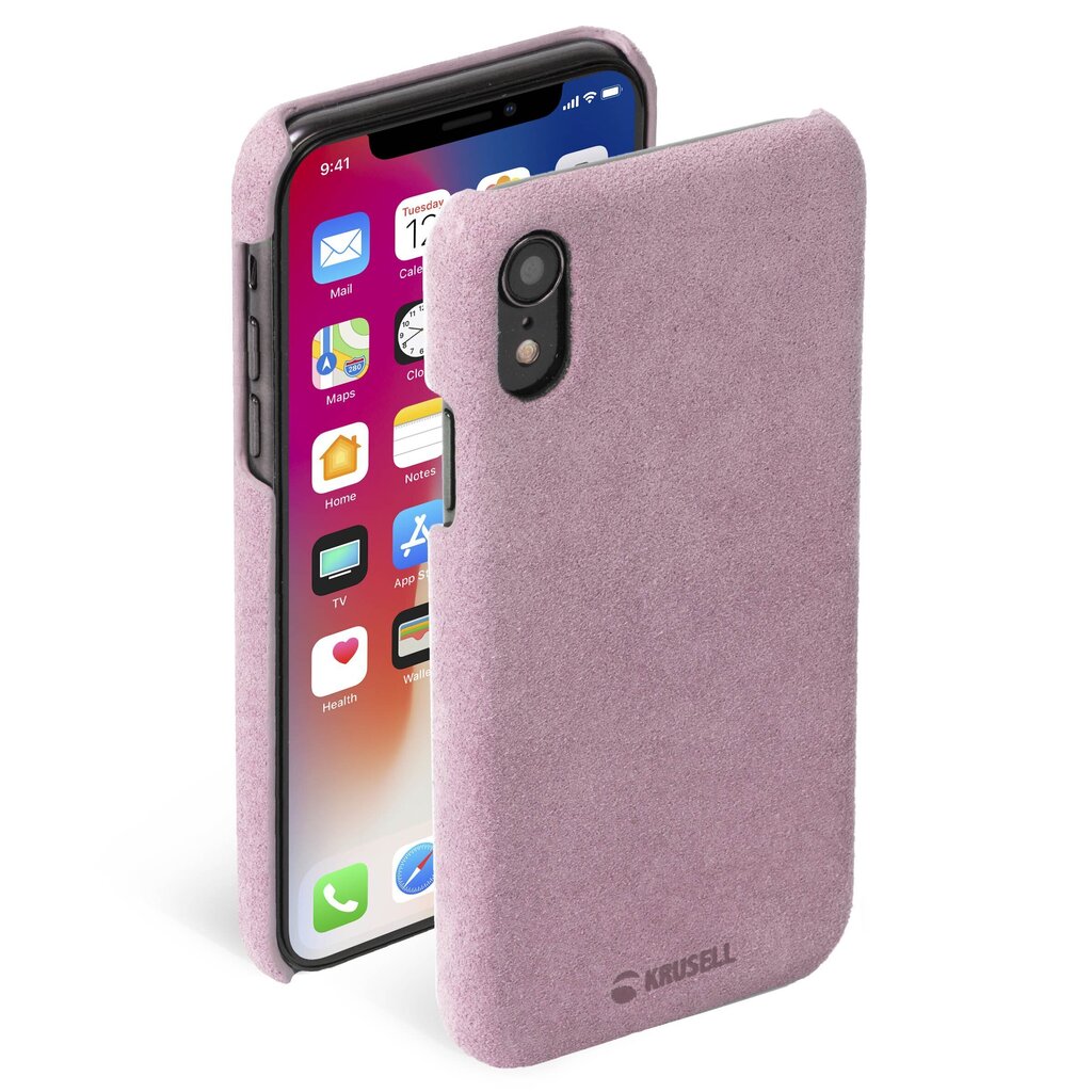 Krusell Broby Cover, skirtas Apple iPhone XR, rausvas kaina ir informacija | Telefono dėklai | pigu.lt