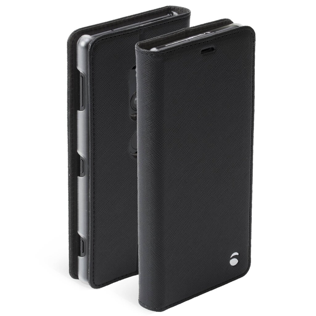 Krusell Malmo 2 Card FolioCase, skirtas Sony Xperia XZ2, juodas kaina ir informacija | Telefono dėklai | pigu.lt