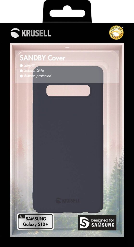 Krusell Sandby Cover, skirtas Samsung Galaxy S10+, pilkas цена и информация | Telefono dėklai | pigu.lt