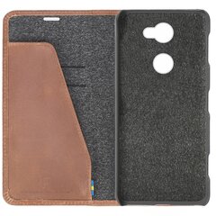 Krusell Sunne 2 Card Foliowallet skirta Sony Xperia XA2, Ruda kaina ir informacija | Telefono dėklai | pigu.lt