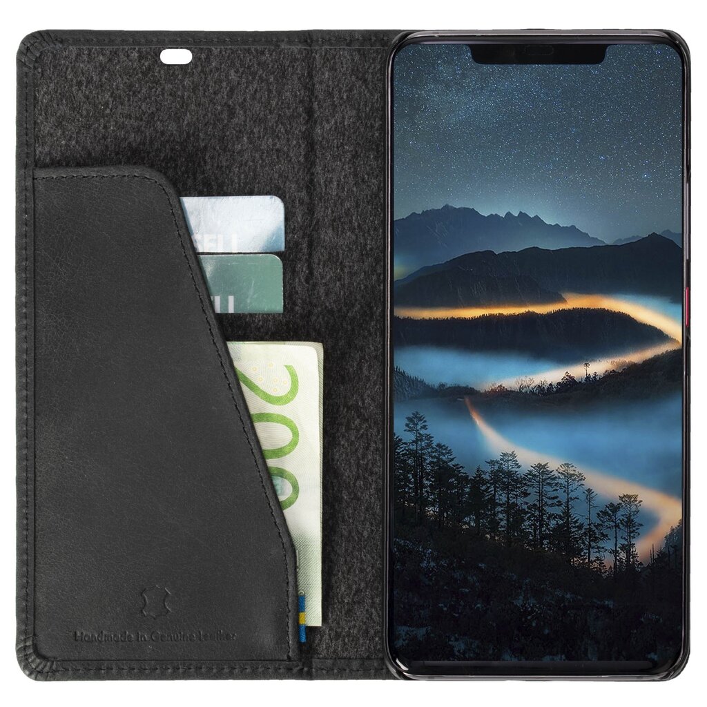 Krusell Sunne 2 Card Foliowallet, skirtas Huawei Mate 20 Pro, juodas kaina ir informacija | Telefono dėklai | pigu.lt