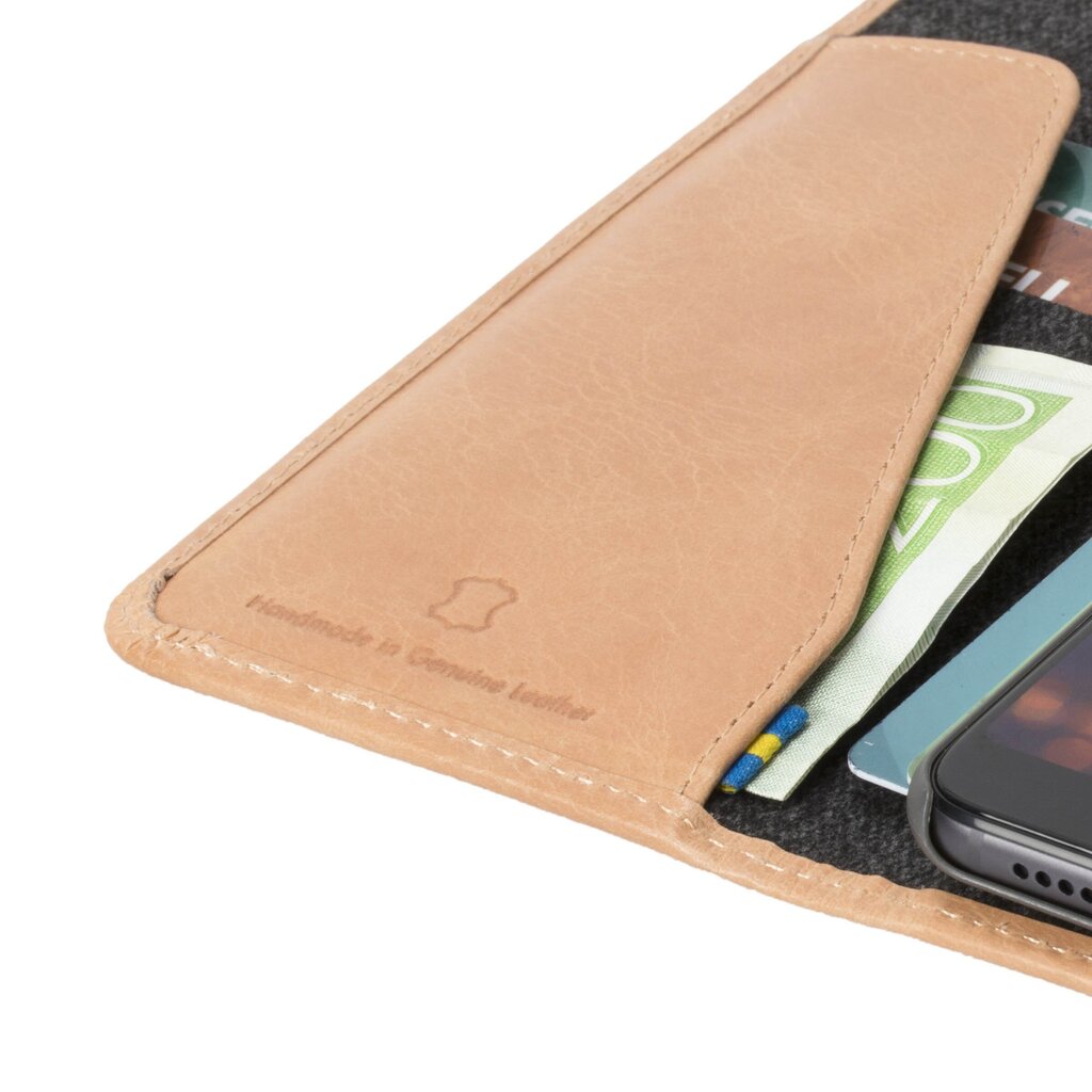 Krusell Sunne 4 Card FolioWallet, skirtas Huawei P20, rudas цена и информация | Telefono dėklai | pigu.lt
