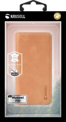 Krusell Sunne 4 Card FolioWallet, skirtas Huawei P20, rudas kaina ir informacija | Telefono dėklai | pigu.lt