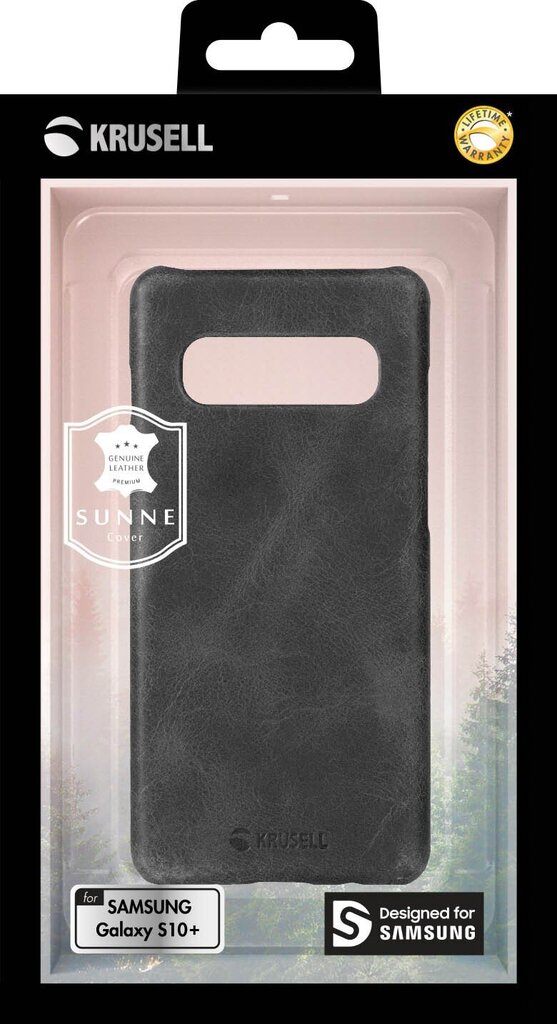 Krusell Sunne Cover, skirtas Samsung Galaxy S10+, juodas kaina ir informacija | Telefono dėklai | pigu.lt