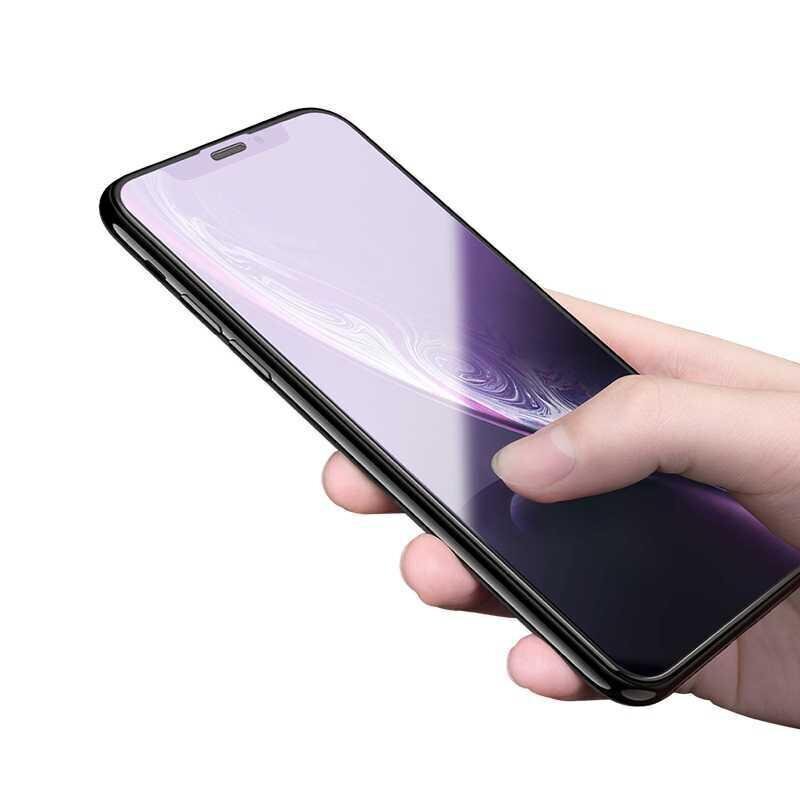 Apsauginis stiklas Devia Van Anti-blue Ray Full Screen skirtas iPhone XR (6.1) 10vnt. цена и информация | Apsauginės plėvelės telefonams | pigu.lt