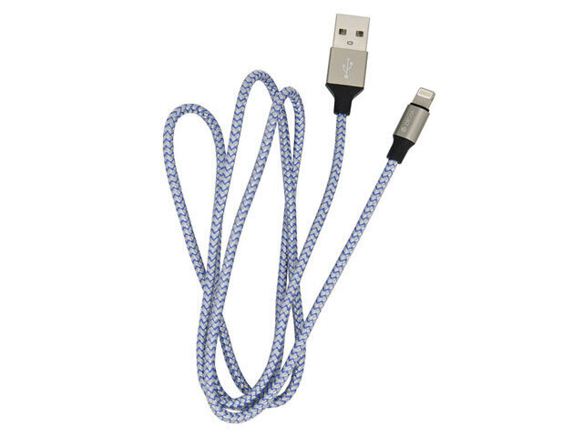 Devia Tube, USB - Lightning (5V 2.4A), 1m, Mėlyna kaina ir informacija | Laidai telefonams | pigu.lt