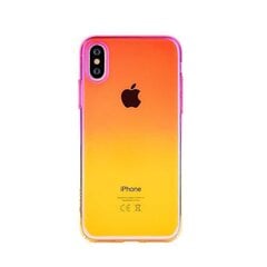 Чехол пластиковый Devia Aurora Apple iPhone XR розовый-желтый цена и информация | Чехлы для телефонов | pigu.lt