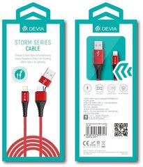 Devia Storm USB - USB-C - Lightning kaina ir informacija | Laidai telefonams | pigu.lt