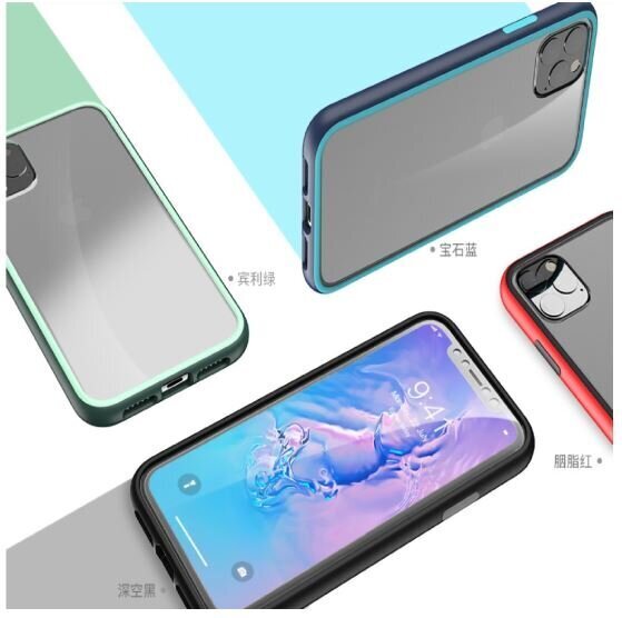 Comma Joy elegant anti-shock case, skirtas iPhone 11 Pro Max, žalia kaina ir informacija | Telefono dėklai | pigu.lt