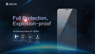 Devia Explosion-Proof ekrano apsauga skirta Samsung Galaxy S9, Skaidri kaina ir informacija | Apsauginės plėvelės telefonams | pigu.lt