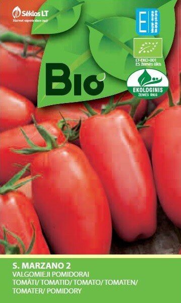 POMIDORAI VALGOMIEJI S. MARZANO 2 IND „BIO” 0,1 G цена и информация | Daržovių, uogų sėklos | pigu.lt