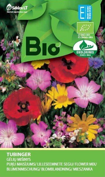 GĖLIŲ MIŠINYS TUBINGER mišinys „BIO” 1 G kaina ir informacija | Gėlių sėklos | pigu.lt