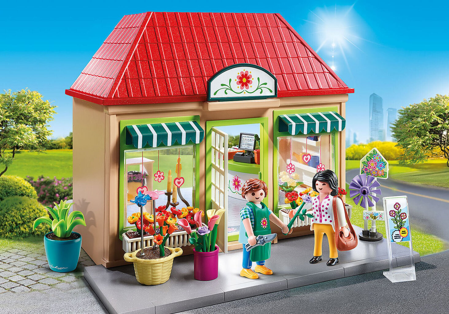 70016 PLAYMOBIL® City Life, Gėlių parduotuvė цена и информация | Konstruktoriai ir kaladėlės | pigu.lt