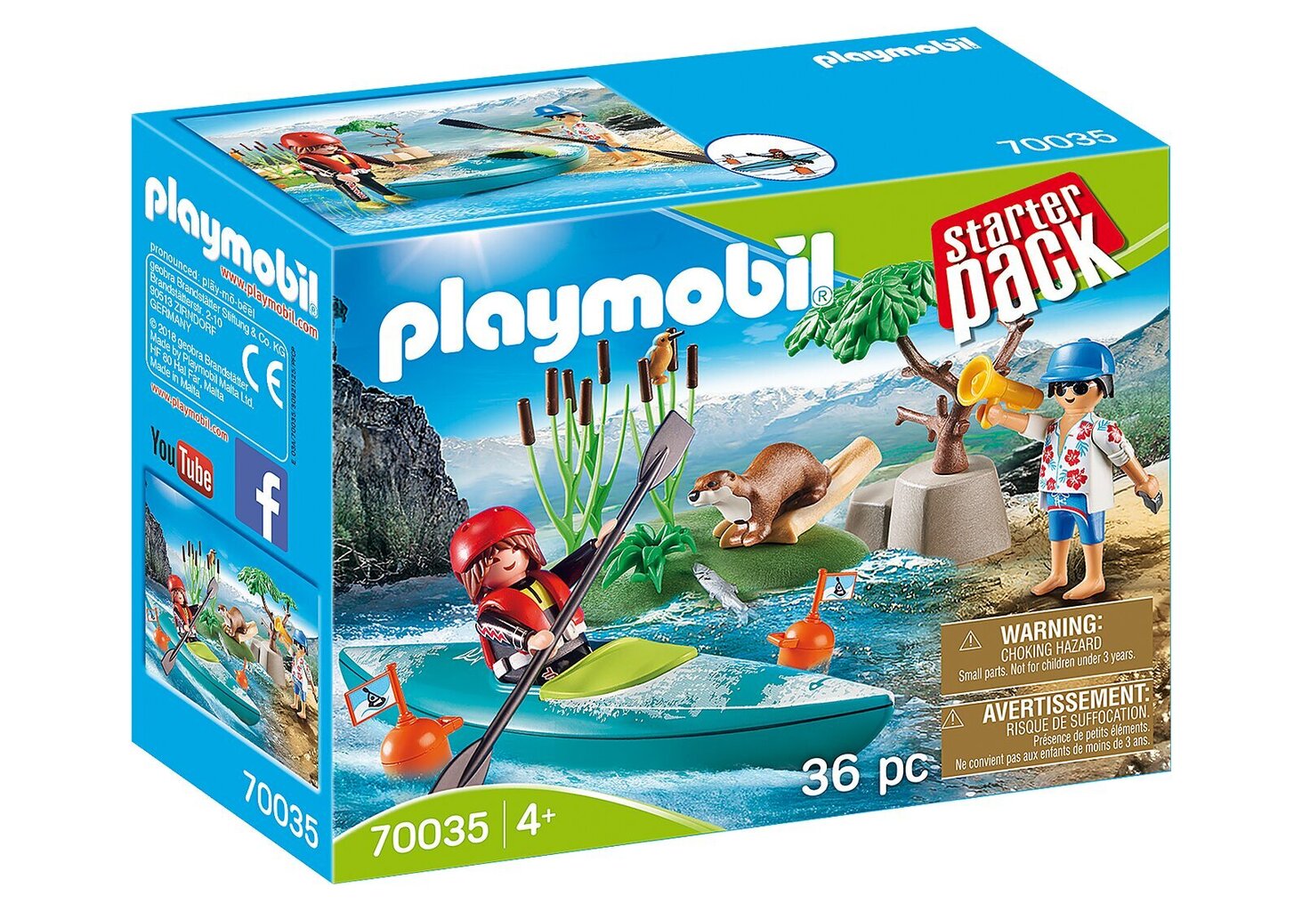 70035 PLAYMOBIL® Starter Pack, Nuotykiai kajakų parke цена и информация | Konstruktoriai ir kaladėlės | pigu.lt