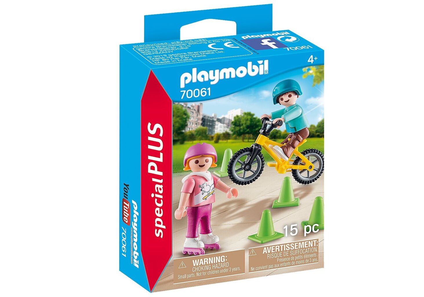 70061 PLAYMOBIL® Special Plus, Vaikai ant riedučių ir dviračio цена и информация | Konstruktoriai ir kaladėlės | pigu.lt