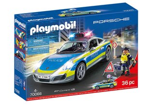 70066 PLAYMOBIL® Porshe Policijos automobilis 911 Carrera 4S kaina ir informacija | Konstruktoriai ir kaladėlės | pigu.lt