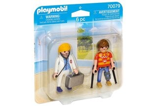 70079 PLAYMOBIL® DuoPack, врач и пациент цена и информация | Конструкторы и кубики | pigu.lt