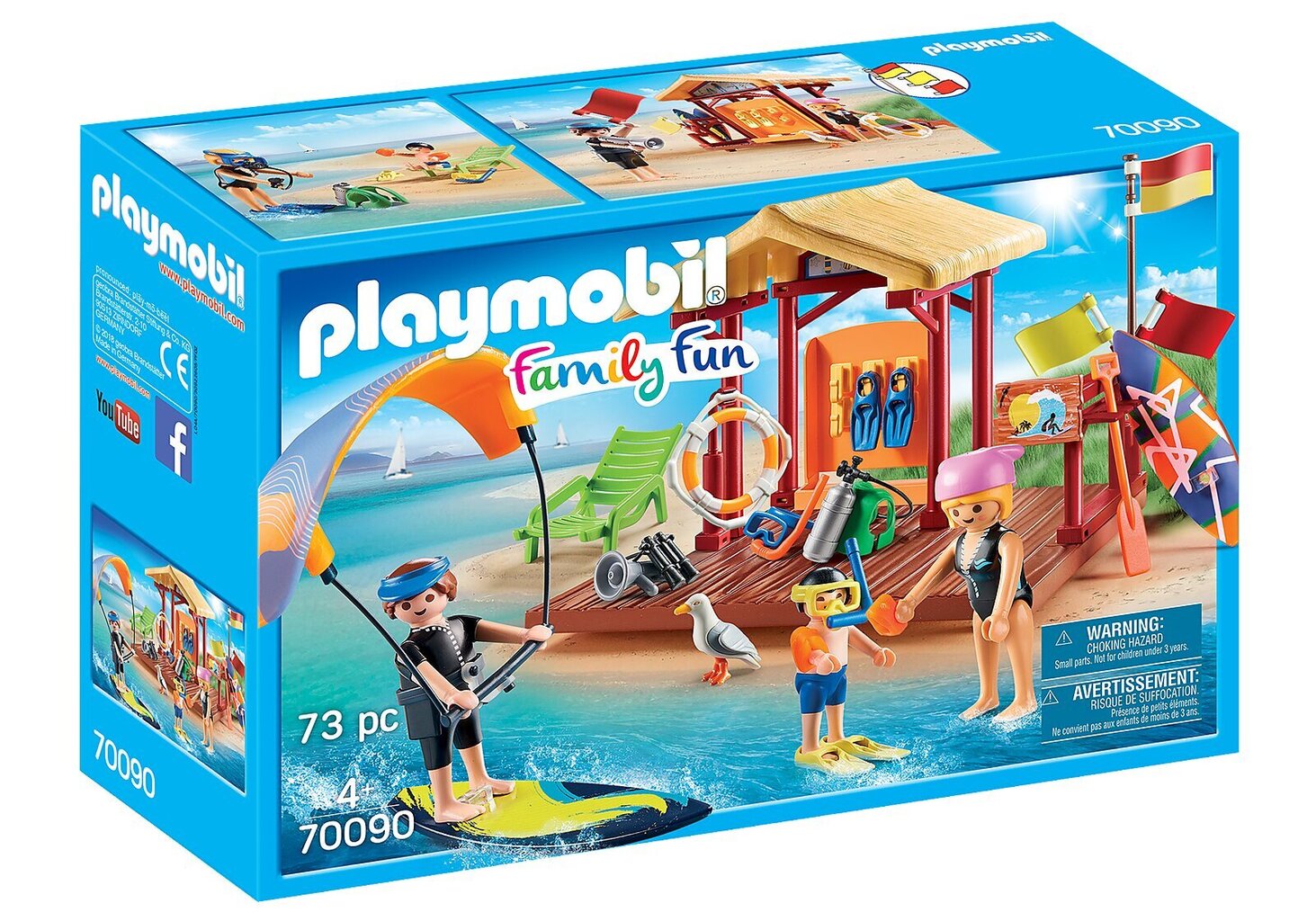 70090 PLAYMOBIL® Family Fun, Vandens sporto pamoka цена и информация | Konstruktoriai ir kaladėlės | pigu.lt