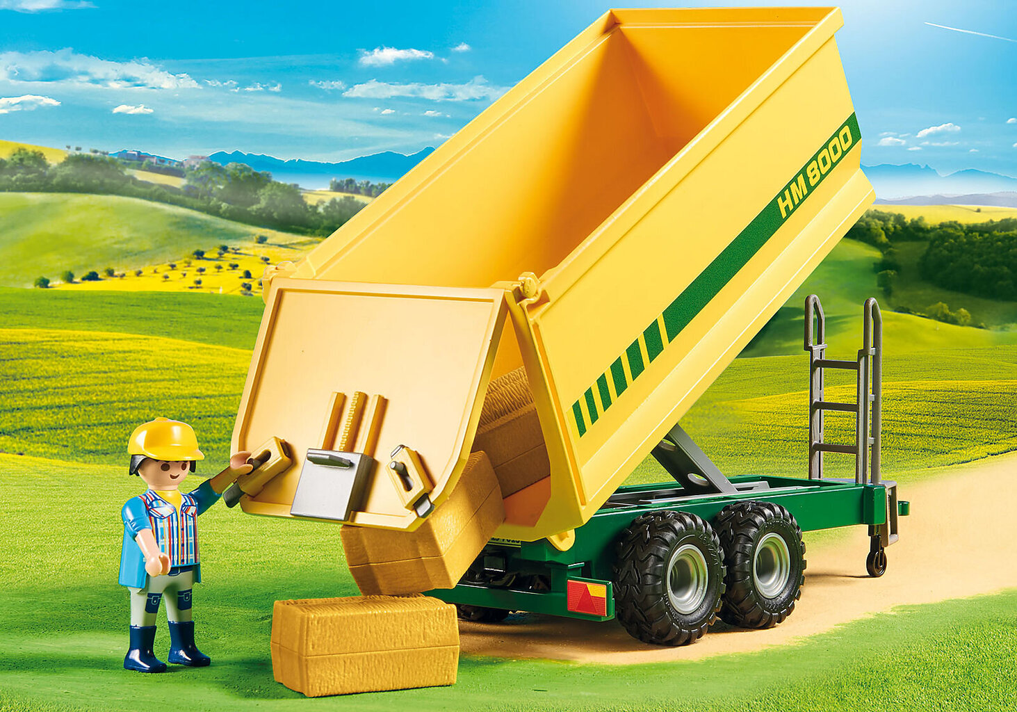 70131 PLAYMOBIL® Country, Traktorius su priekaba kaina ir informacija | Konstruktoriai ir kaladėlės | pigu.lt