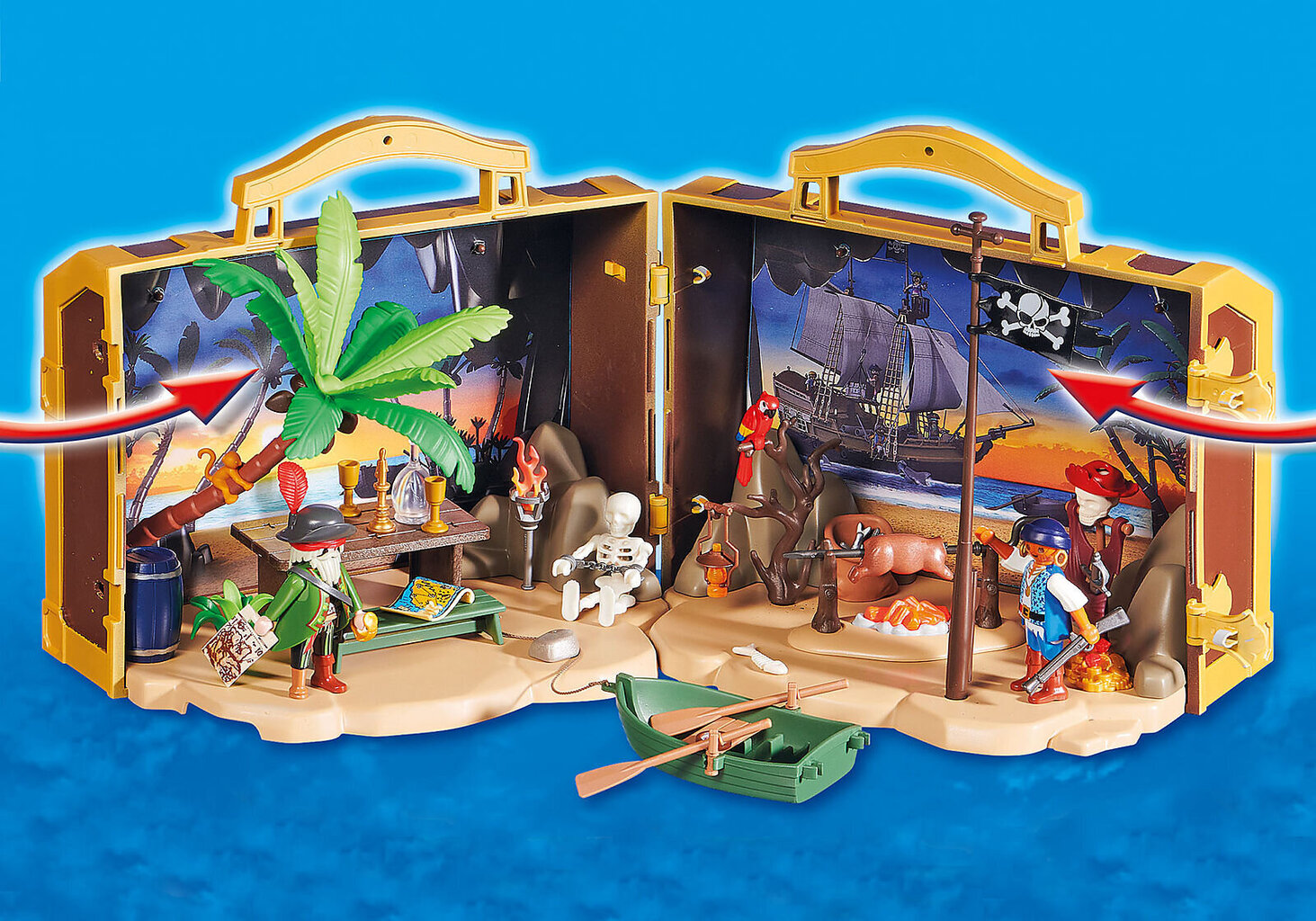 70150 PLAYMOBIL® Pirates, Nešiojama piratų sala kaina ir informacija | Konstruktoriai ir kaladėlės | pigu.lt