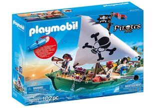 70151 PLAYMOBIL® Pirates, пиратский корабль с подводным двигателем цена и информация | Конструкторы и кубики | pigu.lt