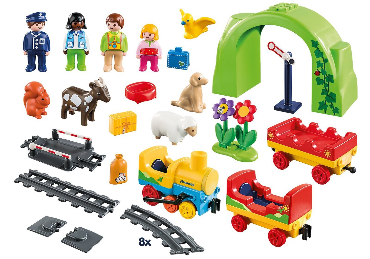 70179 PLAYMOBIL® 1.2.3, Mano pirmasis traukinuko rinkinys kaina ir informacija | Konstruktoriai ir kaladėlės | pigu.lt