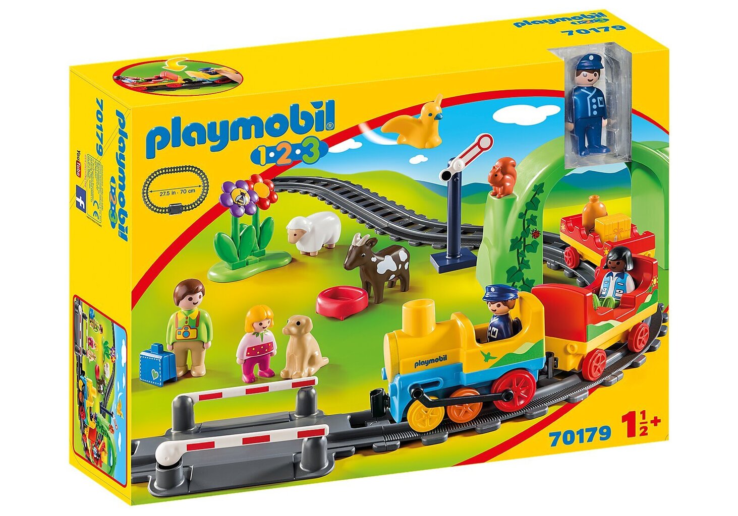 70179 PLAYMOBIL® 1.2.3, Mano pirmasis traukinuko rinkinys kaina ir informacija | Konstruktoriai ir kaladėlės | pigu.lt