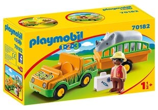 70182 PLAYMOBIL® 1.2.3., Поезд зоопарка цена и информация | Конструкторы и кубики | pigu.lt
