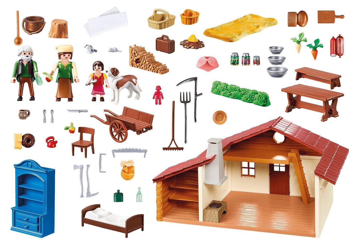 70253 PLAYMOBIL® Heidi, Heidi namelis Alpių kalnuose kaina ir informacija | Konstruktoriai ir kaladėlės | pigu.lt