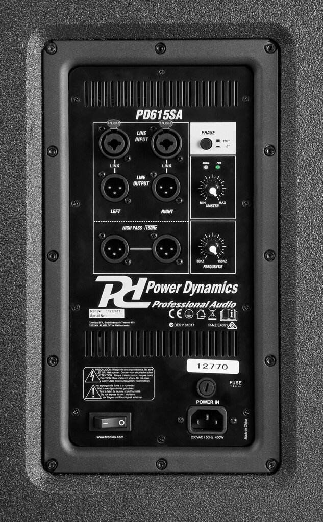 Power Dynamics PD615SA Active SubWoofer 15 kaina ir informacija | Garso kolonėlės | pigu.lt