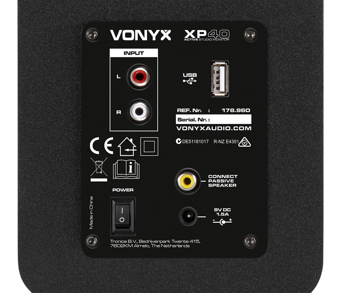 Vonyx XP40 kaina ir informacija | Garso kolonėlės | pigu.lt