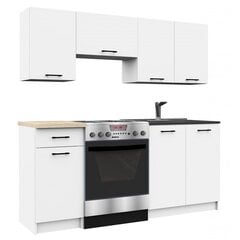Комплект кухонных шкафчиков NORE Olivia 1.8, белый цена и информация | Кухонные гарнитуры | pigu.lt