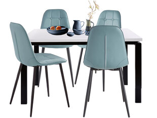 Комплект мебели для столовой Notio Living Silva / Lina, синий цена и информация | Комплекты мебели для столовой | pigu.lt