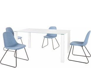 Комплект мебели для столовой Notio Living Dante 160/Colombo, синего цвета цена и информация | Комплекты мебели для столовой | pigu.lt