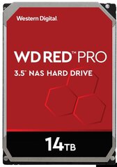 Drive server WD Red Pro WD141KFGX (14 TB HDD 14 TB; 3.5 Inch; SATA III; 256 MB; 7200 rpm) цена и информация | Внутренние жёсткие диски (HDD, SSD, Hybrid) | pigu.lt