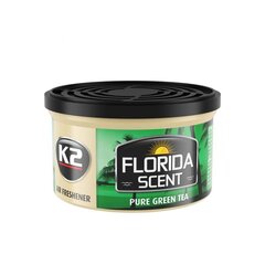 K2 FLORIDA SCENT PURE GREEN TEA 42г - освежитель воздуха в банке цена и информация | Освежители воздуха для салона | pigu.lt