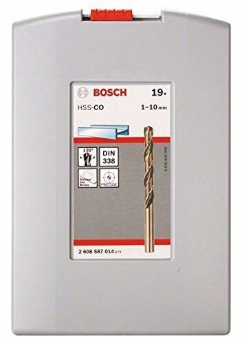 Grąžtų rinkinys bosch HSS-Co,1-10 mm, 19 vnt. kaina ir informacija | Mechaniniai įrankiai | pigu.lt