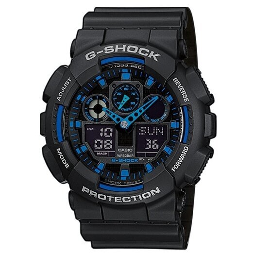 Laikrodis Casio G-Shock GA-100-1A2ER цена и информация | Vyriški laikrodžiai | pigu.lt