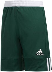 Баскетбольные шорты для подростков Adidas 3G SpeeRev Shr Green White цена и информация | Шорты для мальчиков | pigu.lt