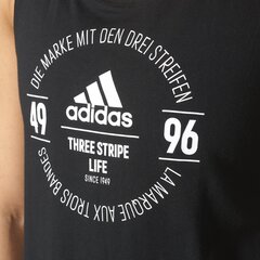 Блузка Adidas LOGO TANK TOP Black цена и информация | Спортивная одежда женская | pigu.lt