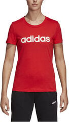 Блуза Adidas W E Lin Slim T Red цена и информация | Спортивная одежда для женщин | pigu.lt