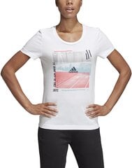 Блузка Adidas 3St Photo Tee White цена и информация | Спортивная одежда для женщин | pigu.lt