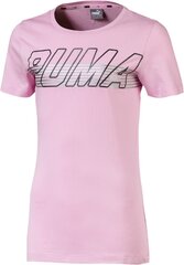 Marškinėlliai mergaitėms Puma Alpha Logo Tee Pale kaina ir informacija | Marškinėliai mergaitėms | pigu.lt