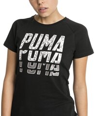 Puma Блуза Font Graphic Tee Black цена и информация | Спортивная одежда для женщин | pigu.lt